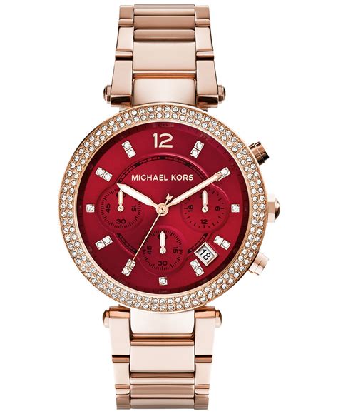 michael michael kors women's quartz bracelet watch 39mm|michael kors parker rose watch.